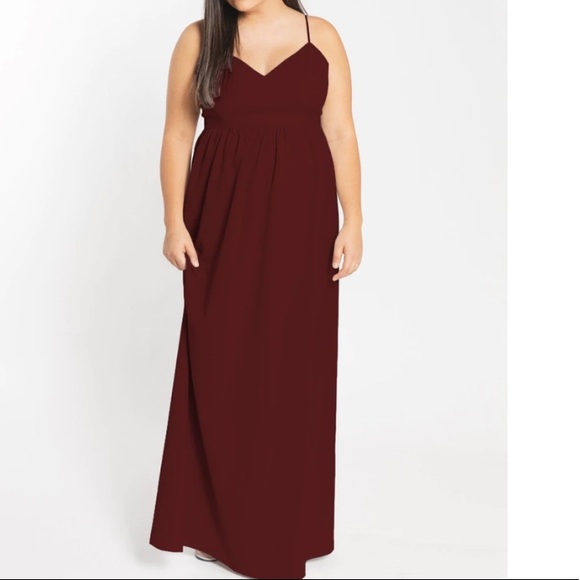 Park and Fifth Burgundy Maxi Maternity Dress - Picture 6 of 6